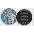 St. Christopher Pocket Token w/Sparkling Enamel